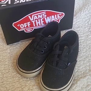 Toddler Girls Black Van's